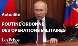 Vladimir Poutine annonce des opérations militaires contre l'Ukraine