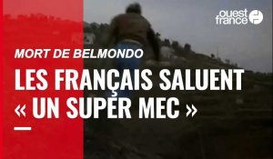 VIDÉO. Mort de Belmondo : des Parisiens saluent « un super mec »
