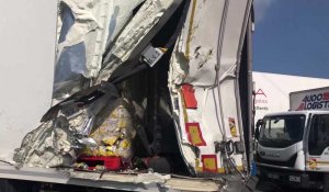 Accident entre deux poids lourds sur la rocade à Calais