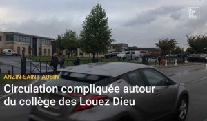 Circulation compliquée autour du collège des Louez Dieu à Anzin-Saint-Aubin, près d’Arras