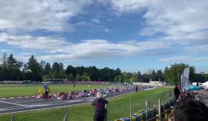 Thoiry : Départ de la préfinale du championnat de France de Kart pour Pierre Bourgeois