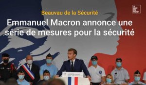 Emmanuel Macron présente une série de mesures après le Beauvau de la sécurité