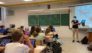 Nieppe : les élèves de 6e du collège Saint-Martin formés à la tablette numérique