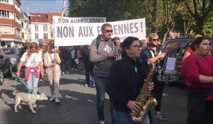 Dunkerque : une centaine de manifestants contre le projet éolien en mer