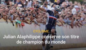 Cyclisme : Julian Alaphilippe conserve son titre de champion du monde 