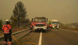 Feu de forêt en Espagne: un pompier mort, un millier de personnes évacuées
