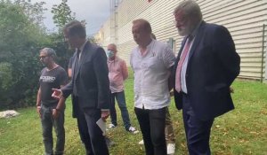 Arnaud Montebourg soutient les salariés de Pastural à Épernay