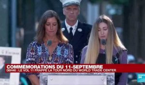 Des proches récitent les noms des victimes des attentats du 11-Septembre