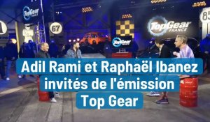 Tournage de l'émission Top Gear avec Adil Rami et Raphael Ibanez