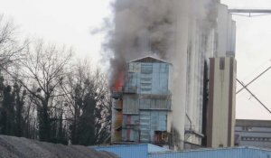 Un incendie s'est déclaré dans les silos de Polisot ce mercredi