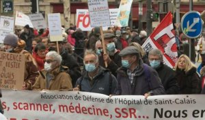 France: manifestation pour la défense de l'hôpital public