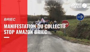 VIDÉO. 200 opposants à Amazon manifestent à Briec