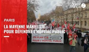 VIDÉO. La Mayenne manifeste à Paris pour défendre l'hôpital public