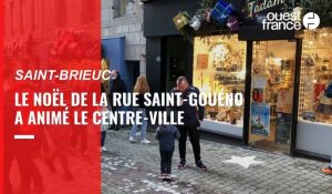 VIDÉO. Le Noël de la rue Saint-Gouéno à Saint-Brieuc
