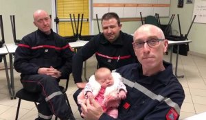 La belle histoire de Lyvia née à domicile dans les bras des pompiers