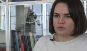 "Pas le temps de pleurer", déclare Tikhanovskaïa après la condamnation de son mari