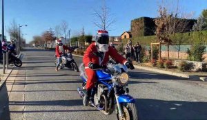 Les pères Noël à moto dans le Soissonnais