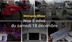 Métropole lilloise : nos 5 infos du samedi 18 décembre 2021 