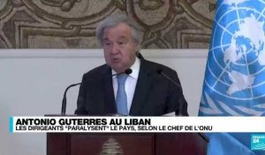 Liban : le chef de l'ONU critique sévèrement les dirigeants du pays en crise