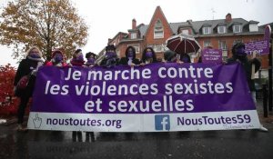 La grande marche contre les violences sexistes et sexuelles de l'association Nous Toutes 59 Valenciennois