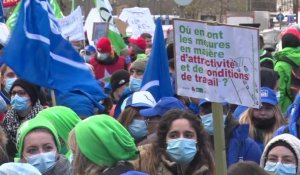 4.000 soignants manifestent à Bruxelles contre l'obligation vaccinale 