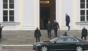 Allemagne: le nouveau chancelier Olaf Scholz arrive à la résidence officielle du président