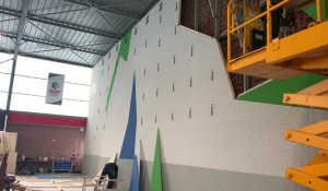 Arques : un nouveau mur d'escalade, ouvert à tous, en cours de construction