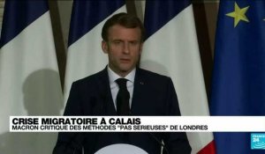 Crise migratoire à Calais : Macron critique des méthodes "pas sérieuses" de Londres