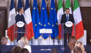 Les annonces d’Emmanuel Macron et Mario Draghi après la signature du traité du Quirinal