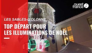 VIDÉO. Aux Sables-d'Olonne, il a neigé au lancement des illuminations de Noël
