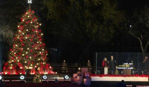 USA: illumination du sapin de Noël national près de la Maison Blanche