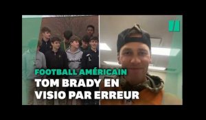 La star de NFL Tom Brady en appel FaceTime avec des étudiants après une erreur de numéro