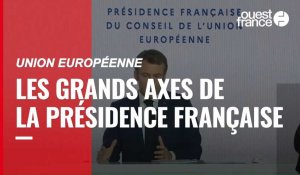 VIDÉO. Union européenne : Emmanuel Macron présente les grands axes de la présidence française