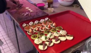 VIDÉO. Un Noël de chef à Vire Normandie. Des petits canapés pour l’apéritif