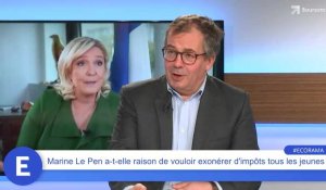 Marine Le Pen a-t-elle raison de vouloir exonérer d'impôts tous les jeunes ?