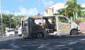 Guadeloupe: images des dégâts et de magasins fermés après les manifestations