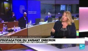 Propagation du variant Omicron : discussions au sommet de l'UE à Bruxelles