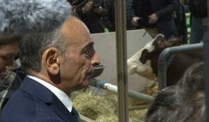 Paris: Eric Zemmour arrive au Salon de l'agriculture