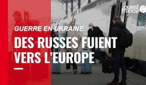 VIDÉO. Guerre en Ukraine : des Russes fuient vers l’Europe