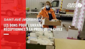 VIDEO. A Saint-Avé, les dons pour l'Ukraine réceptionnés à la protection civile