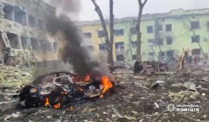 Un hôpital pour enfants en Ukraine détruit après un bombardement russe