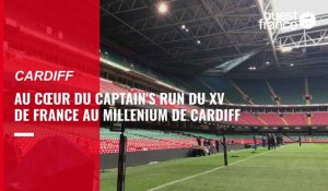Au cœur du Captain's Run avec le XV de France au Millenium de Cardiff 