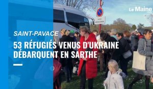 VIDÉO. Guerre en Ukraine : L'arrivée du  bus de réfugiés à Saint-Pavace