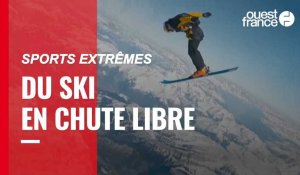 VIDÉO. Sports extrêmes : le saut spectaculaire de Fred Fugen mêlant ski et chute libre