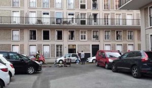 Au Havre, une dame âgée intoxiquée dans l'incendie de son appartement