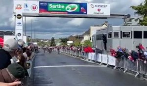 Circuit de la Sarthe 2022 - La 3e étape où le leader Mads Pedersen frustre Vauquelin, Mark Cavendish 3e