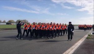 À Niergnies, 172 pompiers des Hauts-de-France en rythme pour le défilé du 14 Juillet à Paris