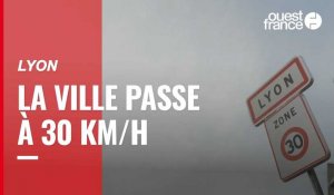 VIDÉO. Lyon : la ville va passer la limite de vitesse à 30 km/h