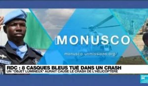Crash d'un hélicoptère de l'ONU en RD Congo : un "objet lumineux" en cause