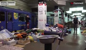 Kharkiv : la vie dans le métro s'organise